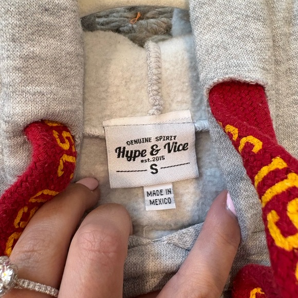 hype and vice cropped usc hoodie - Picture 5 of 6